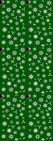 Çiçekli karalama şeklinde Raster çiçek deseni. Yumuşak, yeşil renkli yaz çiçekleri. Raster illüstrasyonu.