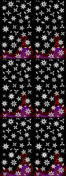 Parlak renkli çiçekli ve siyah yapraklı harika bir çiçek deseni. Moda baskıları için zarif bir şablon. Modern çiçek arkaplanı. Halk stili.