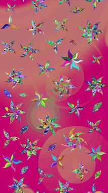 Eskiz arkaplan modeli. Vadinin pembe renkli çiçekleri. Suluboya, elle çizilmiş. Raster - stok.