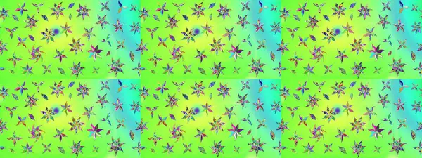 Raster illüstrasyonu. Tekstil veya kitap kapakları, imalat, duvar kağıtları, baskı, hediye paketi ve yapıştırma kitabı için çiçek eskizi geçmişi. Küçük ölçekli çiçeklerdeki basit sevimli desen.