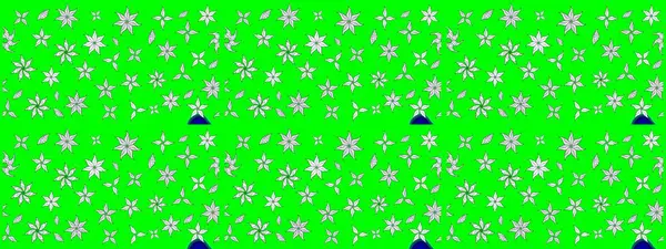 Raster çiçek desenleri çiziyor. Vadinin yeşil renkli çiçekleri.