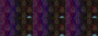 Çiçek deseni. Düz Çiçek Elementleri Tasarımı. Kusursuz Chichi kumaş deseni. Renkli Bahar Temalı Kusursuz Arkaplan. Raster illüstrasyonu.