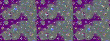 Kabile sanatı boho baskısı, klasik çiçek arkaplanı. Soyut etnik raster çizim kalıbı. Arkaplan dokusu, duvar kağıdı, gri renkli çiçek teması.