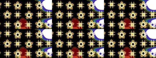 Raster Noel soyut renkli arka plan ve tatlı kar tanesi. Kar taneli siyah, beyaz ve sarı renkler. Raster illüstrasyonu.