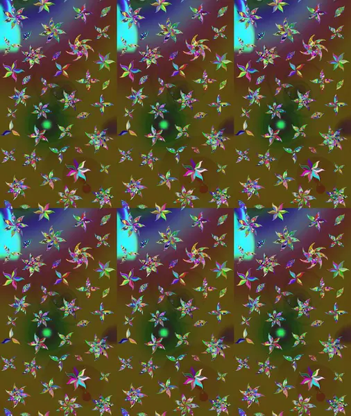 Renkli Bahar Teması eskiz kalıbı. Düz Çiçek Elementleri Tasarımı. Raster..