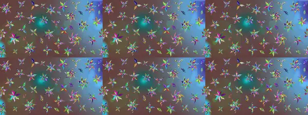 Çiçekler, dallar, bitkiler ve çiçekler. El çizimi. Güzel kumaş deseni. Raster illüstrasyonu.