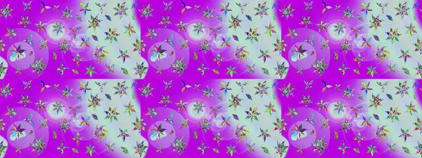 Raster Illustrasyon 'daki Çiçek Deseni' nin son moda çizimi. Renkli Yaz Temalı eskiz kalıbı. Düz Çiçek Elementleri Tasarımı. Güzel kumaş deseni.