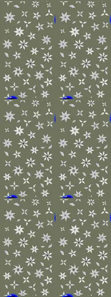 Raster çiçek desenli çiçek deseni, yapraklar, dekoratif elementler, sıçrama, lekeler, el çizimi kontur çizgileri ve Doodle çizim stili, grafik raster çizim çizimi.