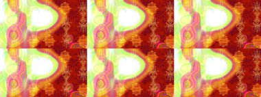 Renkli elementlerle Raster ilginç desen.