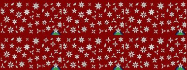 Nazik, narin çiçek arkaplanı. Çiçekli karalama şeklinde Raster çiçek deseni. Kırmızı renkte çiçekler.