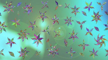 Yeşil renkte zarif çiçek buketi suluboya. Renkli Bahar Teması eskiz kalıbı. Raster illüstrasyonu. Düz Çiçek Elementleri Tasarımı.