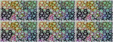 Manzaralı çiçek deseni. Üst manzara, yumuşak nötr renk tarzı. Çiçek kompozisyonu, el boyası, hassas şablon. Sevgililer günü ve tebrik kartı konsepti için şık bir davet.