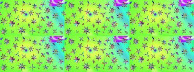 Raster illüstrasyonu. Flower eskiz arka planı. Şatafatlı bahar bahçesi dokusu. Çiçek deseni.