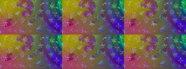 Kahverengi renkli etnik çiçeklerin olduğu zarif bir eskiz modeli. Raster Çiçek İllüstrasyon Şirin Tekstil.