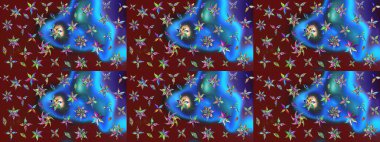 Çiçekler maviye. Raster hisseleri. Eskiz arkaplan modeli. Suluboya, elle çizilmiş.