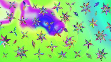 Sevgililer günü ve tebrik kartı konsepti için şık bir davetiye. Üst manzara, yumuşak stil. Çiçek kompozisyonu, el boyası, hassas şablon. Yeşil renkte manzaralı çiçek deseni.