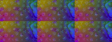 Kahverengi renkli çiçekler. Raster illüstrasyonu. Tropikal çizim çiçek deseni.