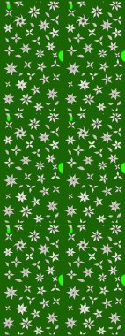 Renkli Bahar Teması eskiz kalıbı. Yeşil renkli çiçekler. Güzel çiçek deseni. Düz Çiçek Elementleri Tasarımı.