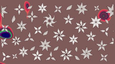 Moda baskıları için zarif bir şablon. Küçük çiçekte güzel bir desen. Küçük renkli çiçekler. Çiçekli bahar çiçekleri. Motley illüstrasyonu. Çizim.