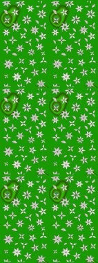 Moda baskıları için zarif bir şablon. Parlak renkli çiçekli ve yeşil yapraklı harika bir çiçek deseni. Modern çiçek arkaplanı. Halk stili.