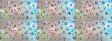 Raster Güzel kumaş deseni. Raster suluboya deseni, narin çiçekler, tarafsız çiçekler, tebrik kartı şablonu..