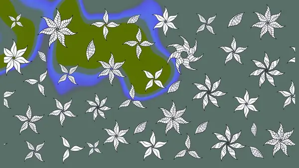 Çiçek desenli eskiz, yaz çiçekleri. Düz Çiçek Elementleri Tasarımı. Renkli Bahar Teması eskiz kalıbı. Tarafsız renklerde çiçekler.