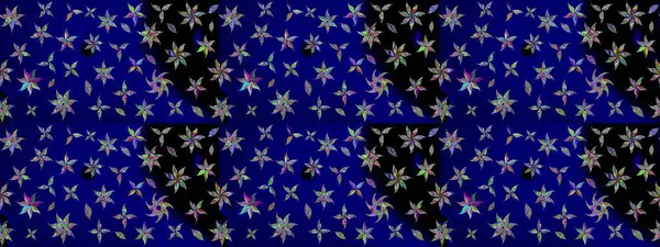 Modern, mavi raster arka plan duvar kağıdı çizimi, klasik çizgili desenli desenli çiçekler, çiçekli süsler. Çiçekli el çizimi çizimi deseni.