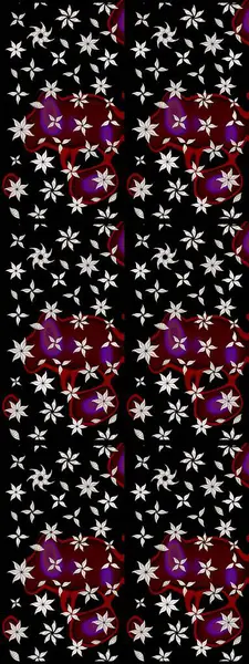 Egzotik çiçekler, botanik olarak parlak, klasik siyah renkler. Klasik tropikal doğal elementlerin suluboya seti. Raster illüstrasyonu.