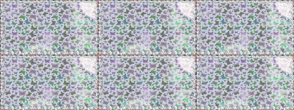 Raster illüstrasyonu. Duvar kağıdı için böcek dokusunun tekrarı. Bahar Kelebeği teması. Gri lekeli, pürüzsüz bir kelebek dokusu..