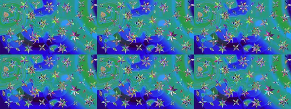 Çizim raster deseni. Güzel kumaş deseni. Çiçek arka planı.