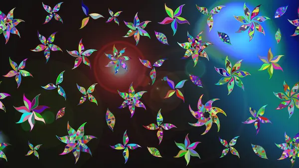 Renkli Bahar Teması eskiz kalıbı. Düz Çiçek Elementleri Tasarımı. Gri renkli çiçekler. Güzel çiçek deseni..