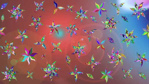 Güzel kumaş deseni. Raster suluboya deseni, narin çiçekler, kahverengi çiçekler, tebrik kartı şablonu..