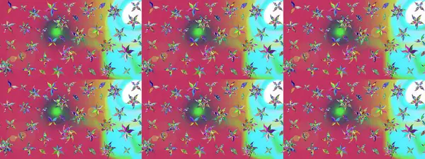 Güzel eskiz şekli. Düz Çiçek Elementleri Tasarımı. Renkli Yaz Temalı eskiz kalıbı. Güzel kumaş deseni. Raster çiçekli arka plan. Yazdır.