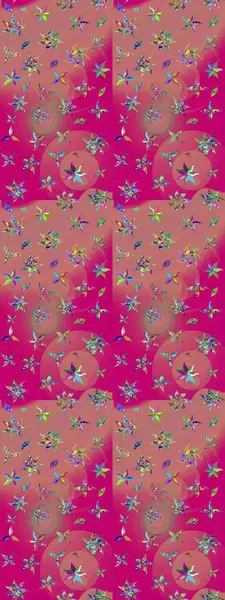 Güzel çiçek deseni. Düz Çiçek Elementleri Tasarımı. Renkli Bahar Teması eskiz kalıbı. Pembe renkte çiçekler.