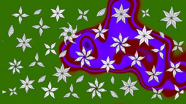 Yeşil renklerde. Anti-stres için soyut örnek sayfası. Raster illüstrasyonu.