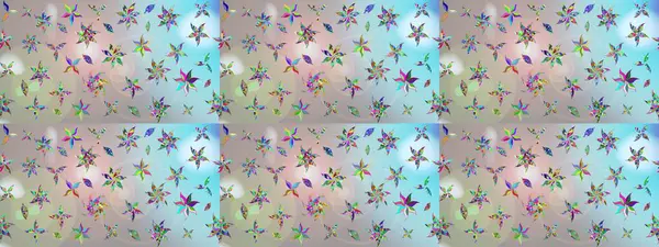 Raster Güzel kumaş deseni. Raster suluboya deseni, narin çiçekler, tarafsız çiçekler, tebrik kartı şablonu..