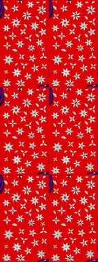 Raster illüstrasyonundaki çiçek desenli çizim. Kırmızı renkte çiçekler. Düz Çiçek Elementleri Tasarımı. Renkli Bahar Teması çizim şablonu.