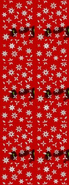 Kırmızı renkte çiçekler. Renkli bahar temalı eskiz kalıbı. Çiçekli çiçek deseni, suluboya. Düz Çiçek Elementleri Tasarım Raster illüstrasyonu.