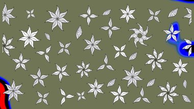 Raster Güzel kumaş deseni. Çiçek arkaplan ile soyut zarafet çizim deseni.