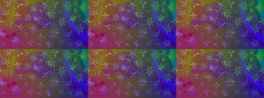 Raster illüstrasyonu. Düz Çiçek Elementleri Tasarımı. Renkli Bahar Teması eskiz kalıbı. Şirin çiçek elementleri. Çizim deseni Modaya uygun kumaş deseni.