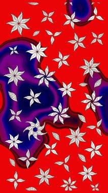 Eski moda arka plan. Raster illüstrasyonu. Çiçek çelengi. Kıvırcık, parlak örgü. Desen, çizim, çiçek sınırı. Güzel, pürüzsüz kumaş, tuval..