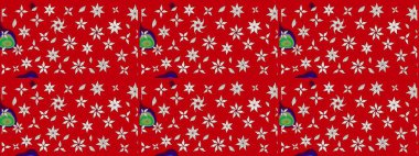 Çiçekler. Soyut etnik raster çizim kalıbı. Vadinin çiçekleri kırmızı renklerde.