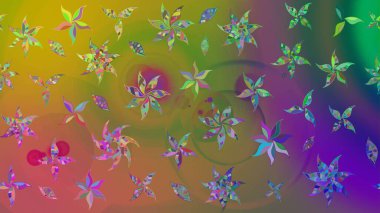 Tekstil ve kapak tasarımı için mükemmel. Doodle tarzı. Yeşil renkli çiçekler. Elle çizilmiş sonbahar çiçeği deseni. Renkli yeşil çizim deseni.