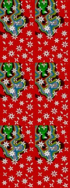 Anti-stres için soyut örnek sayfası. Raster illüstrasyonu. Kırmızı renklerde.