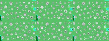 Yazdır. Renkli Yaz Temalı eskiz kalıbı. Güzel kumaş deseni. Güzel eskiz şekli. Raster çiçekli arka plan. Düz Çiçek Elementleri Tasarımı.