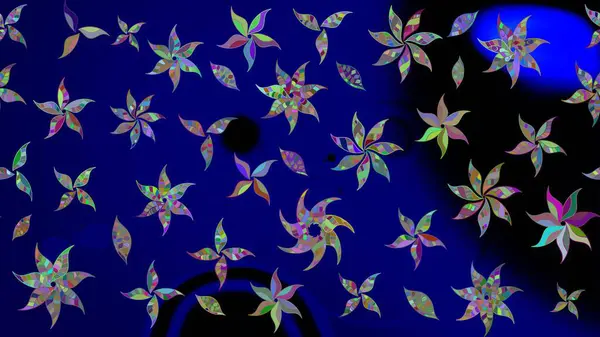 Raster - stok. Eskiz arkaplan modeli. Suluboya, elle çizilmiş. Vadinin mavi renkli çiçekleri.