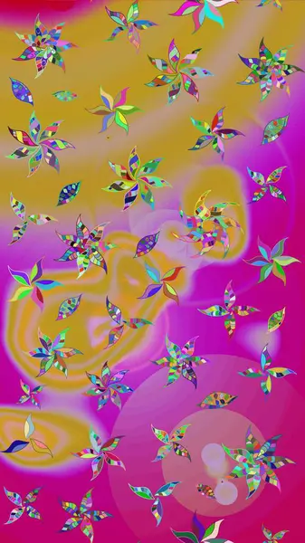 Sarı renkli vadi çiçekleri. Raster çiçek desenleri çiziyor..