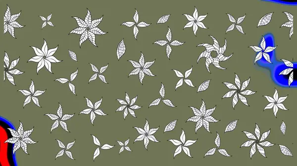 Raster Güzel kumaş deseni. Çiçek arkaplan ile soyut zarafet çizim deseni.