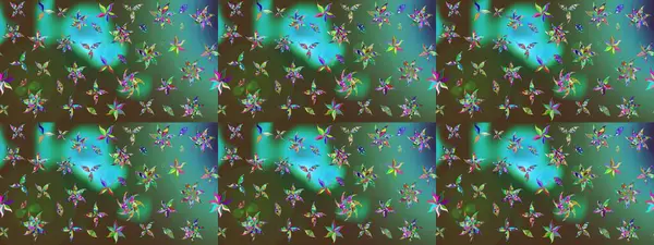 Çizgi çizimi kalıbı. Raster Moda kumaş deseni. Şirin çiçekler..