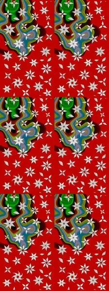 Anti-stres için soyut örnek sayfası. Raster illüstrasyonu. Kırmızı renklerde.